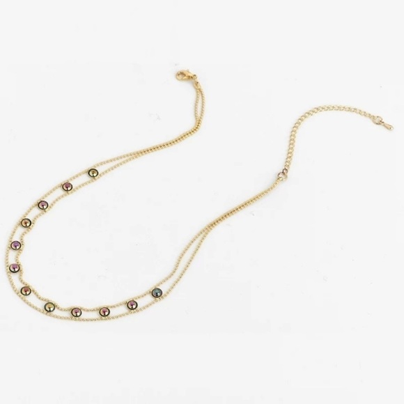 Fall 14K Titanium Hematite Choker Necklace - Picture 2 of 6